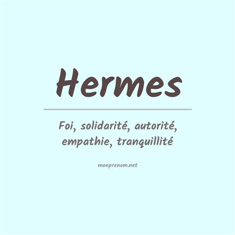 hermes signification prénom|Signification du prénom Hermes .